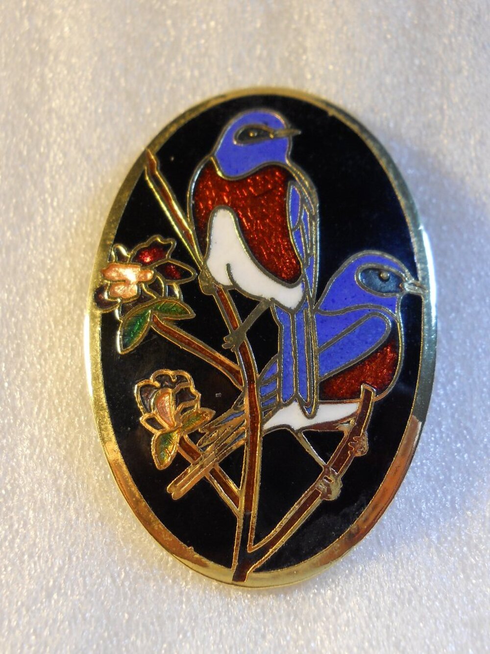 Cloisonné Bird Pin   1030